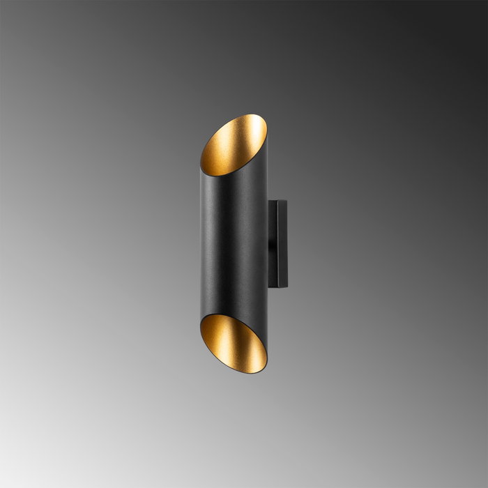 Opviq Cut - 11810 Lámpara de pared negro y dorado